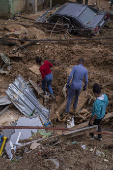 Destruio provocada pela chuva em Petrpolis (RJ)