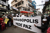 Manifestacin en favela pide paz tras nio herido durante patrullaje de la polica