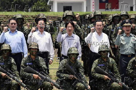 Taiwanese President Lai visits military camp in Taichung