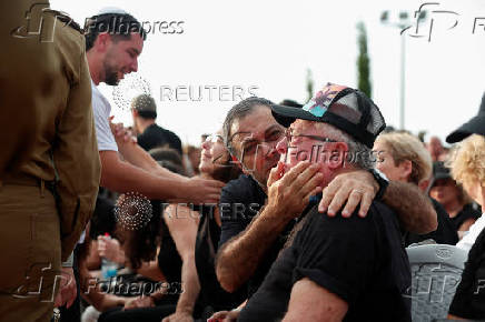 Funeral of Israeli soldier First Sergent Ido Broyer, in Nes Ziona