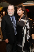 Tony Ramos e a esposa na festa da novela 