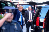 Former U.S. President Donald Trump's trial over charges of falsified business records in New York