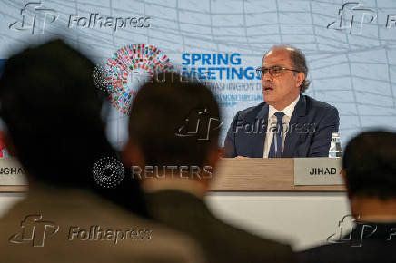 IMF Director of the Middle East and Central Asia Department, Jihad Azour, speaks at the IMF and World Bank?s 2024 annual Spring Meetings in Washington