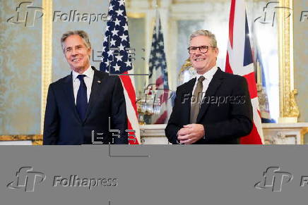 British Prime Minister Starmer meets US State Secretary Blinken in London