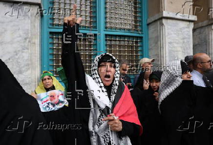 Anti-Israel protest in Tehran after death of Hezbollah leader Nasrallah