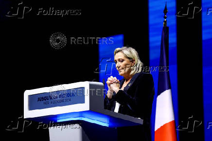 Political rally of the Rassemblement National party in Nice