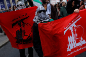 Demonstration in support of Palestinians in Gaza, in Dublin