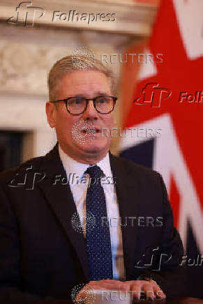 Keir Starmer British Prime Minister meets defence chiefs in Downing Street