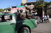 Haitians flee homes due to the gang violence, in Port-au-Prince