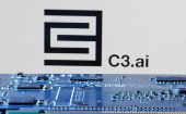 FILE PHOTO: Illustration shows C3.ai logo