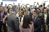 Los Reyes visitan el expositor de la Comunitat Valenciana durante la inauguracin de FITUR