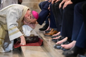 The Primate of Poland, Archbishop Wojciech Polak leads Easter Holy Week rituals