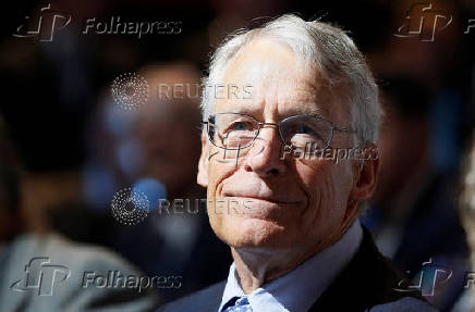 FILE PHOTO: Wal-Mart Stores Chairman Rob Walton waits before annual shareholders meeting in Fayetteville, Arkansas