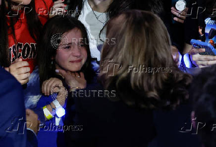 Democratic presidential nominee and U.S. VP Harris campaigns in Madison, Wisconsin