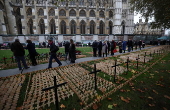 Field of Remembrance at Westminster Abbey in London