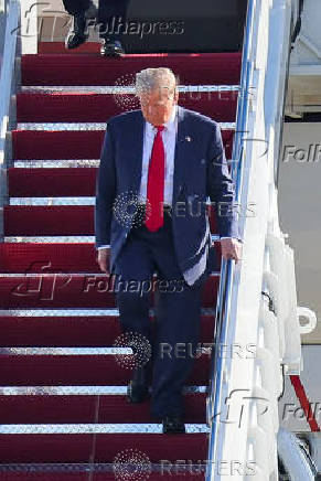 U.S. President-elect Donald Trump arrives prior to meeting with President Joe Biden and members of Congress in Washington, at Joint Base Andrews