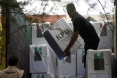 Logistics distribution for the regional government elections in Banda Aceh