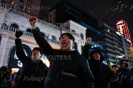 Protesters take part in a rally calling for the impeachment of South Korean President Yeol, in Seoul