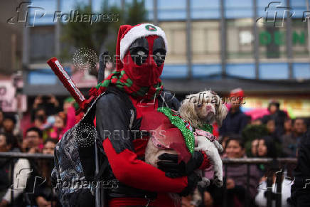 Christmas parade in La Paz