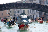 Pantegana sail parade in Venice