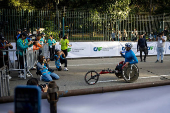 El brasileo Johnatas Cruz y la venezolana Magaly Garca ganan el Maratn CAF 2025