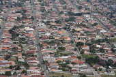 Vista area da cidade de Taubat, SP,