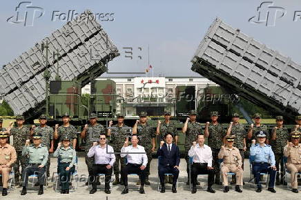 Taiwanese President Lai visits military camp in Taoyuan