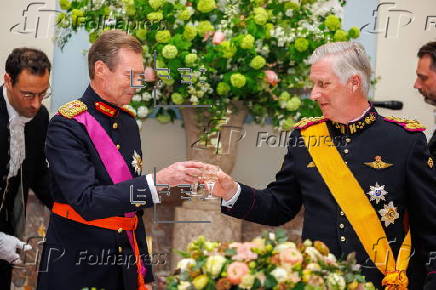 Grand Duke and Duchess of Luxembourg visit Belgium