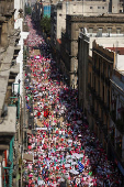 Demonstrators march in support of democracy, ahead of the general election, in Mexico City