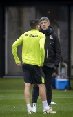 Entrenamiento de la Real Sociedad previo al encuentro frente al Dinamo de Kiev