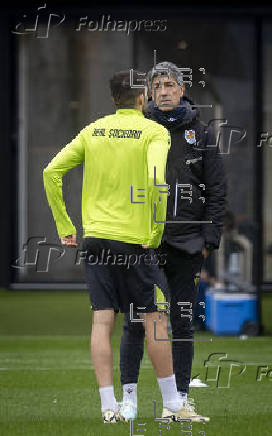 Entrenamiento de la Real Sociedad previo al encuentro frente al Dinamo de Kiev