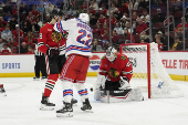 NHL: New York Rangers at Chicago Blackhawks