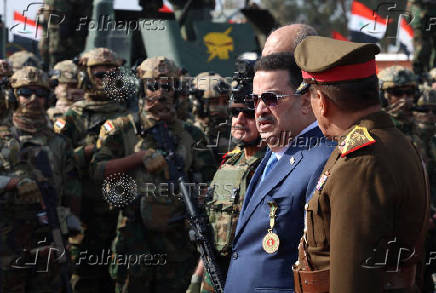 Military parade to celebrate the 104th anniversary of the founding of the Iraqi army, at the Camp Taji military base on the outskirts of Baghdad