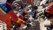 Aftermath of earthquake in Tibet