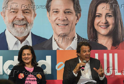 Entrevista coletiva com Fernando Haddad (PT) e Lcia Frana (PSB)