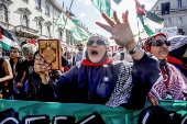 Protest in support of the Palestinian people in Milan