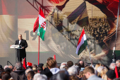 Celebrations of the 68th anniversary of the Hungarian Uprising of 1956, in Budapest