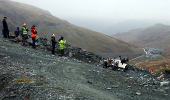 Motoring enthusiasts take part in the annual VSCC Lakeland Trial at Honister Slate Mine, in Keswick