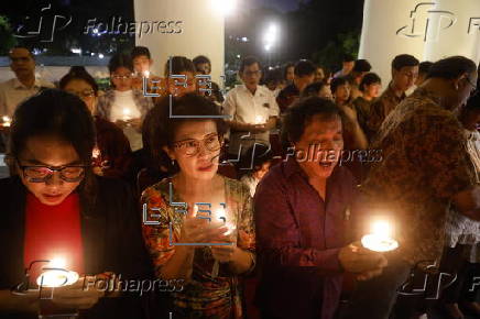 Christmas Eve mass at Immanuel Church in Jakarta