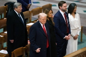 US President Trump attends National Prayer Service