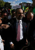 Ministro Abraham Weintraub (Educao) deixa prdio da PF em Braslia