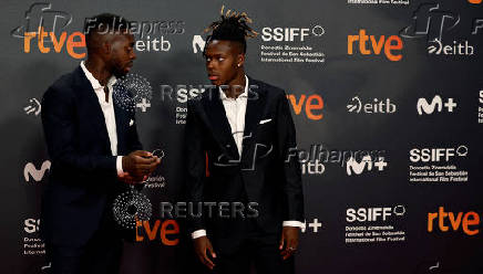 Spanish footballers Inaki and Nico Williams attend the San Sebastian Film Festival