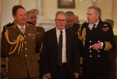 Keir Starmer British Prime Minister meets defence chiefs in Downing Street