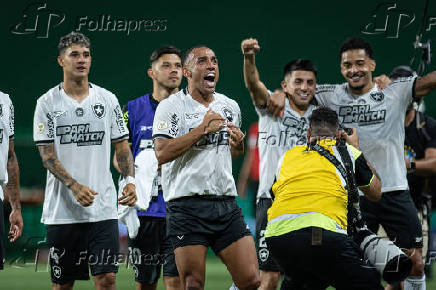 Partida entre palmeiras e botafogo pelo campeonato brasileiro de futebol 2024