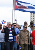 Cuba stages protest against 