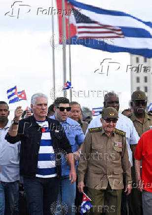 Cuba stages protest against 