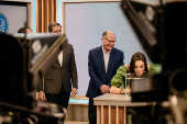 Geraldo Alckmin nos estdios da TV Bandeirantes
