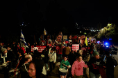 Protest march in support of the hostages kidnapped during the deadly October 7, 2023 attack by Hamas, in Jerusalem