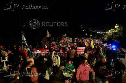 Protest march in support of the hostages kidnapped during the deadly October 7, 2023 attack by Hamas, in Jerusalem