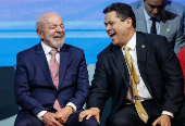 Lula durante encontro com prefeitos em Braslia
